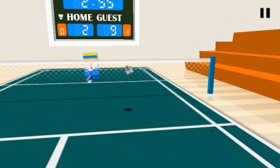 Screenshots of the 3D Badminton for Android tablet, phone.