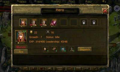 Screenshots of the Age of Empire for Android tablet, phone.