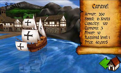 Screenshots of the Age of Wind 2 for Android tablet, phone.