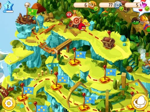 Screenshots of the Angry birds epic for Android tablet, phone.