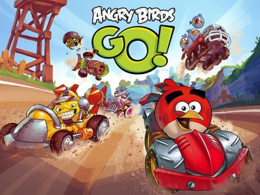 Screenshots of the Angry birds go! for Android tablet, phone.