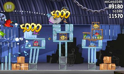 Screenshots of the Angry Birds Rio for Android tablet, phone.