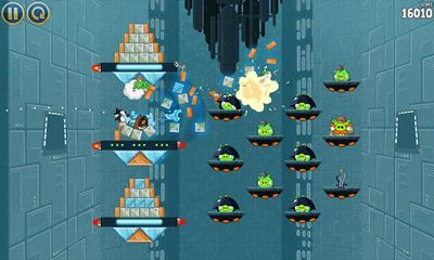 Screenshots of the Angry Birds Star Wars for Android tablet, phone.