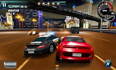 Screenshots of the Asphalt 5 for Android tablet, phone.