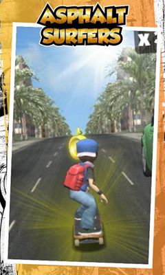 Screenshots of the Asphalt Surfers for Android tablet, phone.