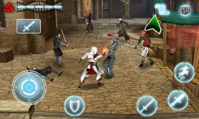 Screenshots of the Assassin's Creed for Android tablet, phone.