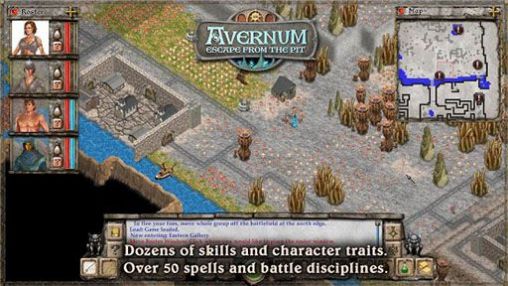 Screenshots of the Avernum: Escape from the pit for Android tablet, phone.