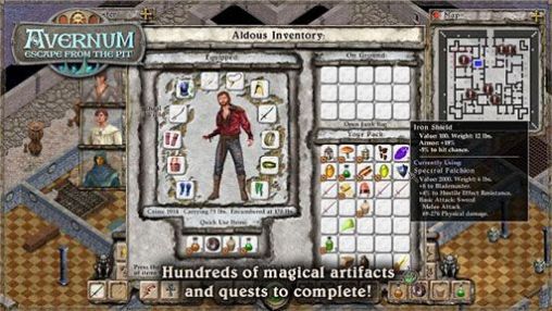 Screenshots of the Avernum: Escape from the pit for Android tablet, phone.