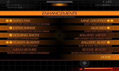 Screenshots of the Ballistic SE for Android tablet, phone.