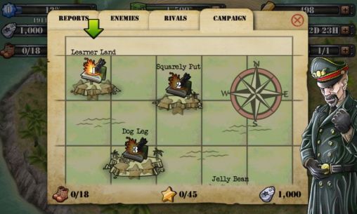 Screenshots of the Battle islands for Android tablet, phone.