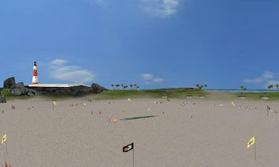 Screenshots of the Beach Cricket for Android tablet, phone.