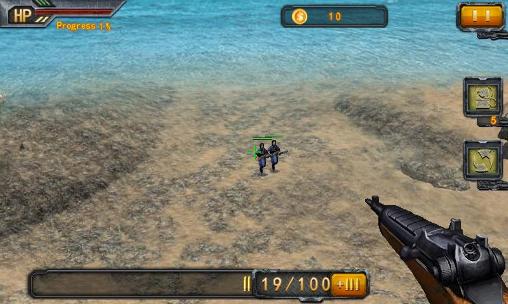 Screenshots of the Beach sniper for Android tablet, phone.