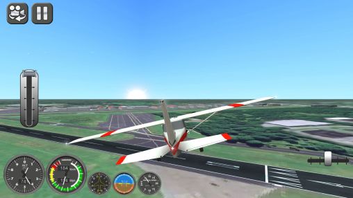 Screenshots of the Boeing flight simulator 2014 for Android tablet, phone.