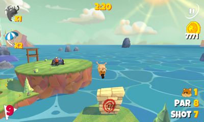 Screenshots of the Boom Boom Hamster Golf for Android tablet, phone.