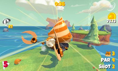 Screenshots of the Boom Boom Hamster Golf for Android tablet, phone.
