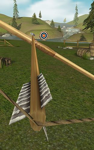 Screenshots of the Bowmaster archery: Target range for Android tablet, phone.