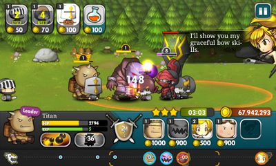 Screenshots of the Brave Heroes for Android tablet, phone.