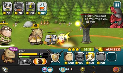 Screenshots of the Brave Heroes for Android tablet, phone.