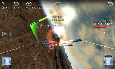 Screenshots of the Breitling reno air races for Android tablet, phone.