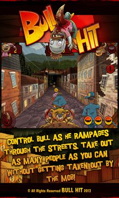 Screenshots of the BullHit for Android tablet, phone.