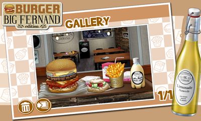 Screenshots of the Burger - Big Fernand for Android tablet, phone.