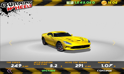 Screenshots of the Burning Wheels 3D Racing for Android tablet, phone.