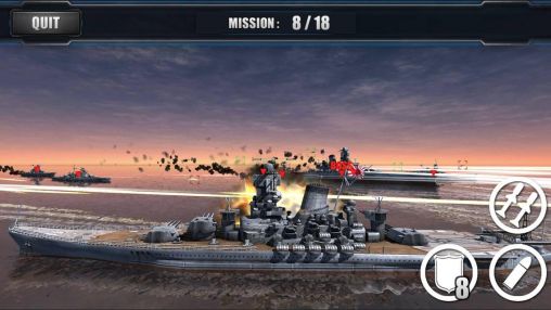 Screenshots of the Call of warships: World duty. Battleship for Android tablet, phone.