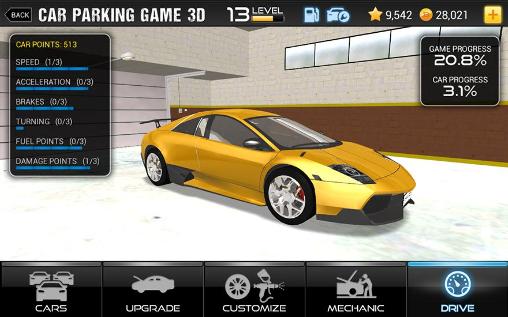 Screenshots of the Car parking game 3D for Android tablet, phone.