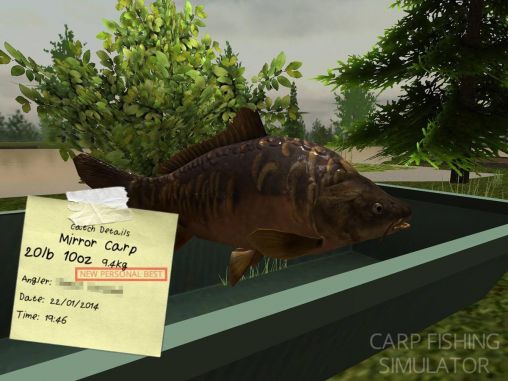 Screenshots of the Carp fishing simulator for Android tablet, phone.