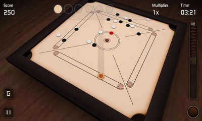 Screenshots of the Carrom 3D for Android tablet, phone.