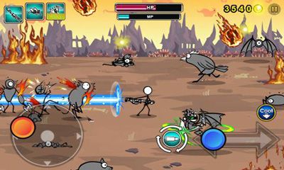 Screenshots of the Cartoon Wars: Gunner+ for Android tablet, phone.