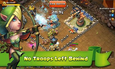 Screenshots of the Castle Clash for Android tablet, phone.