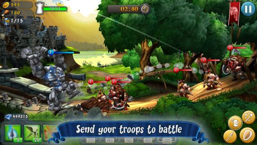 Screenshots of the Castle storm: Free to siege for Android tablet, phone.