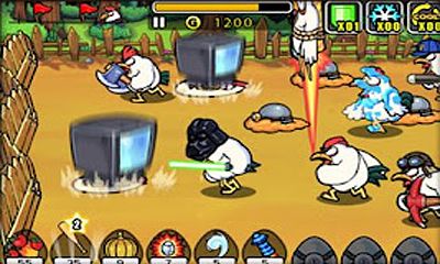 Screenshots of the Chicken Revolution for Android tablet, phone.