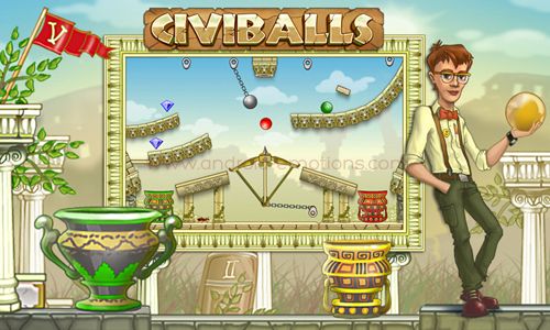 Screenshots of the Civiballs for Android tablet, phone.