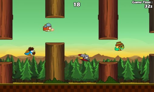 Screenshots of the Clumsy bird for Android tablet, phone.