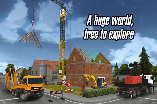 Screenshots of the Construction simulator 2014 for Android tablet, phone.