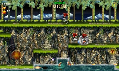 Screenshots of the Contra Evolution for Android tablet, phone.