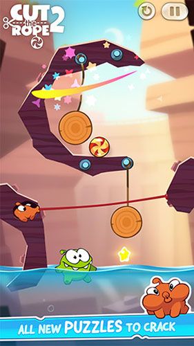 Screenshots of the Cut the rope 2 for Android tablet, phone.