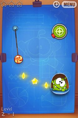 Screenshots of the Cut the Rope: Experiments for Android tablet, phone.