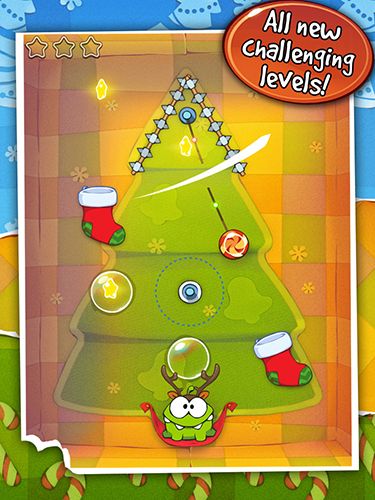 Screenshots of the Cut the rope: Holiday gift for Android tablet, phone.