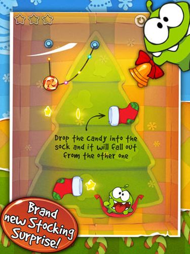 Screenshots of the Cut the rope: Holiday gift for Android tablet, phone.