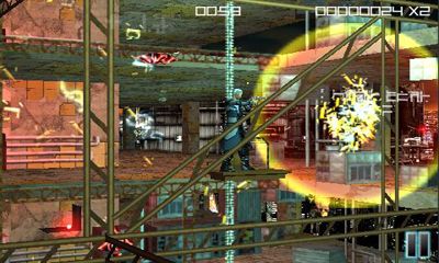 Screenshots of the Cyberpunk shooting training for Android tablet, phone.