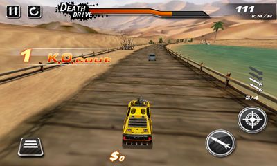 Screenshots of the DeathDrive for Android tablet, phone.
