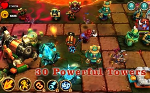 Screenshots of the Demon avengers TD for Android tablet, phone.