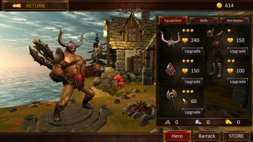 Screenshots of the Demonrock: War of ages for Android tablet, phone.