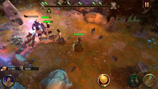 Screenshots of the Demonrock: War of ages for Android tablet, phone.