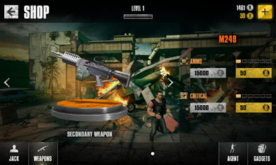 Screenshots of the Die Hard for Android tablet, phone.