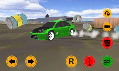Screenshots of the Driftkhana Freestyle Drift App for Android tablet, phone.