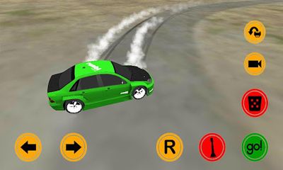 Screenshots of the Driftkhana Freestyle Drift App for Android tablet, phone.